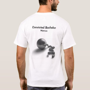 T-shirt Boule et chaîne condamnées de célibataire