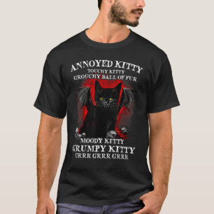 T-shirt Boule Grouchy Kitty Touchy Kitty en colère