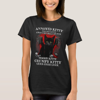 T-shirt Boule Grouchy Kitty Touchy Kitty en colère