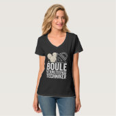 T-shirt Boule survey technician motif (Devant entier)