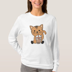T-shirt Boule Thé Chat Avec Chocolat Animaux Sucrés Chats