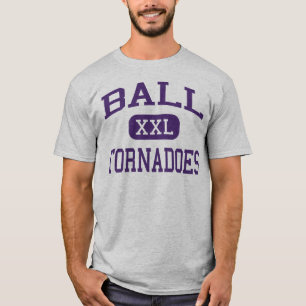 T-shirt Boule - tornades - lycée - Galveston le Texas