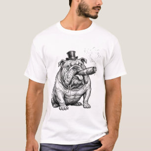 T-shirt Bouledogue anglais comique : Amateur de chiens drô