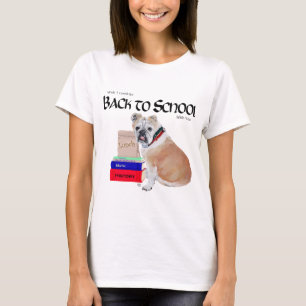 T-shirt Bouledogue Anglais Rentrée des Classes