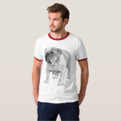 T-shirt Bouledogue britannique (Devant entier)