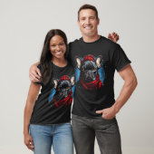 T-shirt Bouledogue d'hiver (Unisexe)