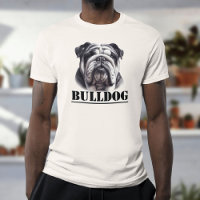 Bouledogue en noir et blanc