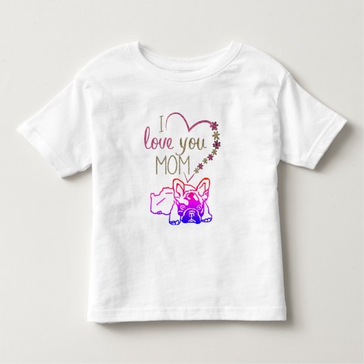 T-shirt bouledogue français (Devant)