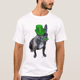 T-shirt Bouledogue français avec le casquette supérieur 