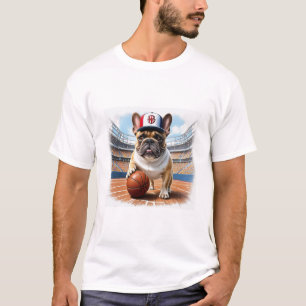 T-shirt Bouledogue français Basketball Bulldog Jour de la