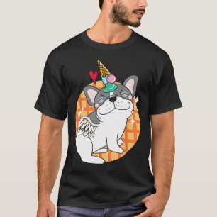 T-shirt Bouledogue français glace d'anniversaire Frenchie