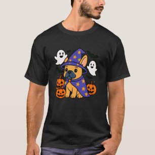 T-shirt Bouledogue français Halloween, Frenchie, couleur f
