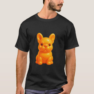 T-shirt Bouledogue Français Jaune Gummy Dog Candy Gelatin 