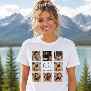 T-shirt Bouledogue français maman photo collage