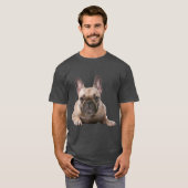T-shirt Bouledogue français mignon (Devant entier)
