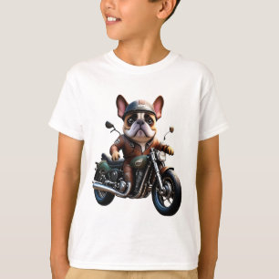 T-shirt Bouledogue français moto Bouledogue français
