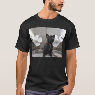 T-shirt Bouledogue français noir