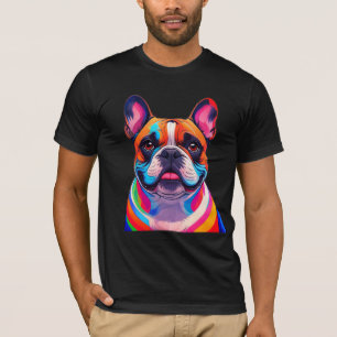 T-shirt Bouledogue français Pop Art Bouledogue Français