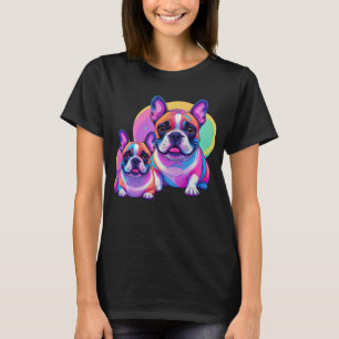 T-shirt Bouledogue français Pop Art French Bulldog