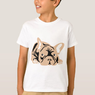 T-shirt Bouledogue Français rose