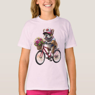T-shirt Bouledogue français vélo French Bulldog