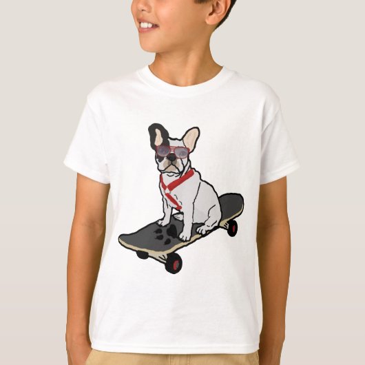T-shirt Bouledogue français w/sunglasses faisant de la (Devant)