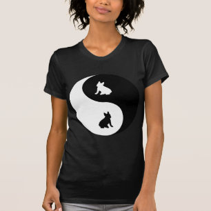 T-shirt Bouledogue français Yin Yang