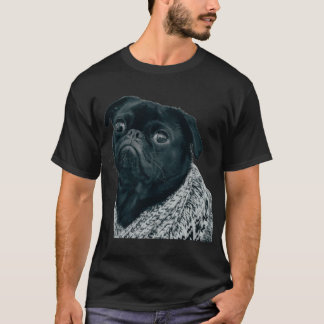 T-shirt Bouledogue noir