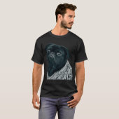 T-shirt Bouledogue noir (Devant entier)