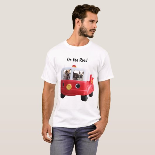 T-shirt Bouledogues français Auto Bouledogue français (Devant entier)