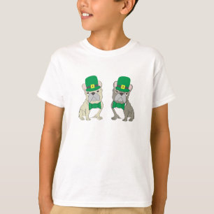 T-shirt Bouledogues français de la Saint-Patrick