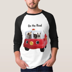 T-shirt Bouledogues français voiture French Bulldog