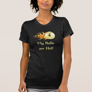 T-shirt Boules chaudes flambant le flipper