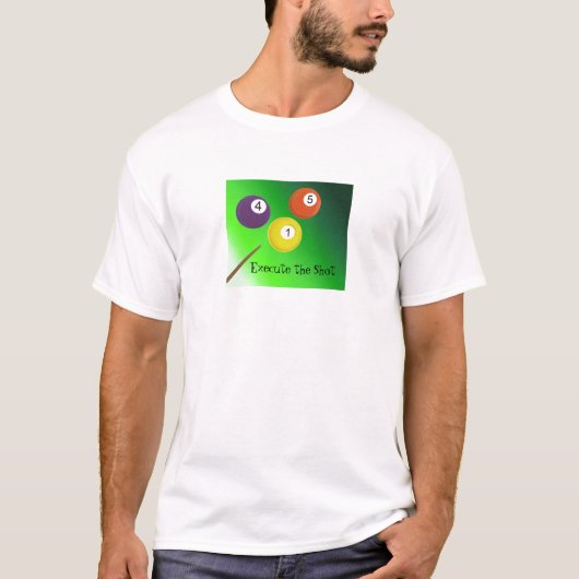 T-shirt Boules de billard (Devant)