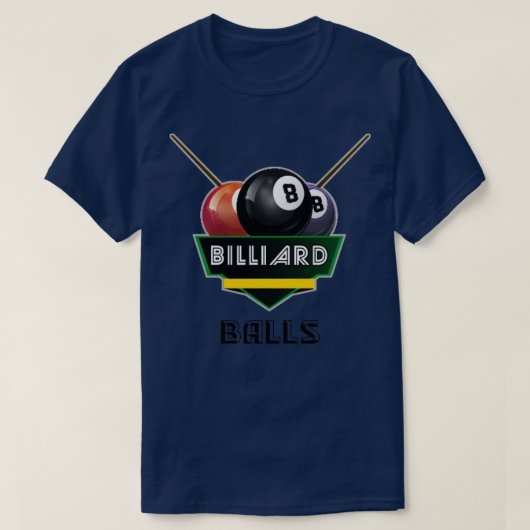 T-shirt Boules de billard (Design devant)
