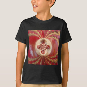 T-shirt Boules de cricket rouge Art Abstrait Design d'impr