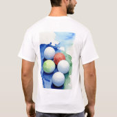 T-shirt Boules de golf (Dos)
