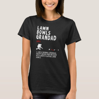 T-shirt Boules De Pelouse Grande Idée Pour Hommes & Retrai