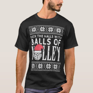 T-shirt Boules de Volley Xmas Volleyball Vilain Noël Swe