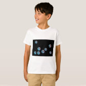 T-shirt boules disco dans l'espace vide (Devant entier)
