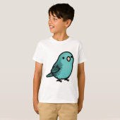 T-shirt Boulette Turquoise Lineolis Parakeet (Devant entier)