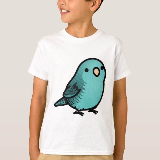 T-shirt Boulette Turquoise Lineolis Parakeet (Devant)