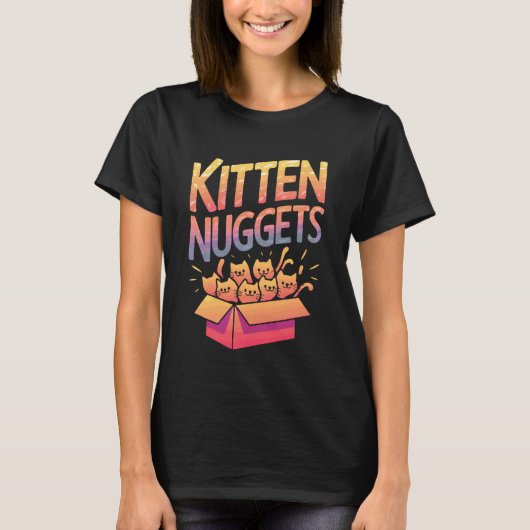 T-shirt Boulettes de chaton de chat (Devant)