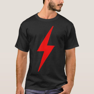 T-shirt Boulon à éclair électrique Boulon à brosse graphiq