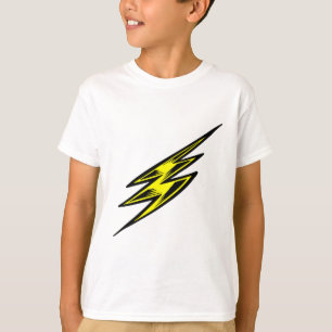 T-shirt Boulon de foudre jaune électrique