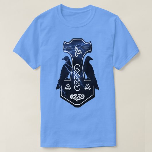 T-shirt Boulon de foudre Thors Hammer (Design devant)