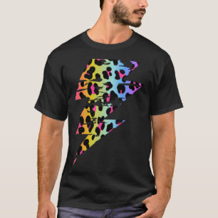 T-shirt Boulon en détresse de la foudre animal Leopard Che