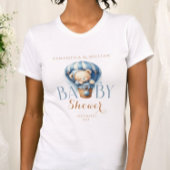 T-shirt Boulon flottant bleu mou à ours en peluche