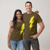 T-shirt Boulon jaune cool de la conception du tunderbolt d (Unisexe)