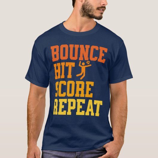 T-shirt Bounce Hit Score Répéter Spikeball (Devant)